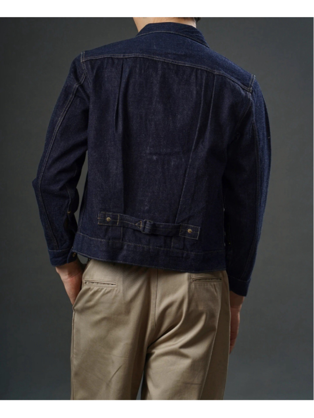 1880 Indigo Dyed 15 oz Selvedge Denim Jacket Annual Ring - Picture 5 of 11